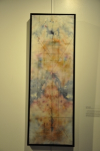All Roads Lead to Terminus | Katrina Stock | Encaustic (beeswax and damar resin), oil stick, Ice dye on silk